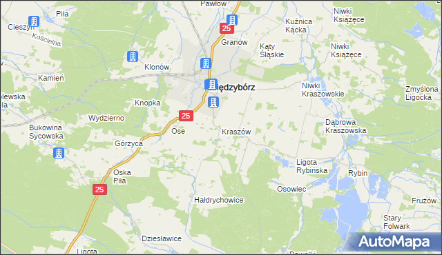 mapa Kraszów, Kraszów na mapie Targeo