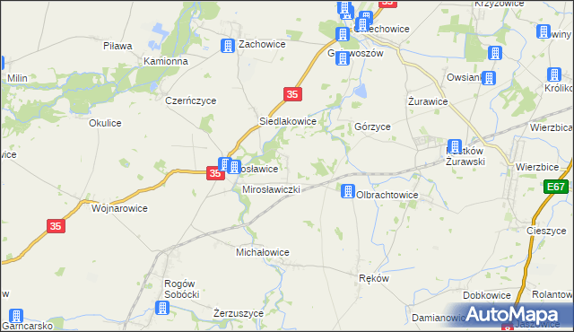 mapa Kryształowice, Kryształowice na mapie Targeo