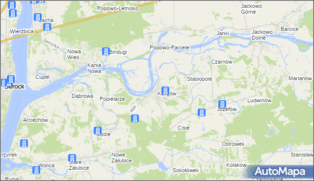 mapa Kuligów, Kuligów na mapie Targeo