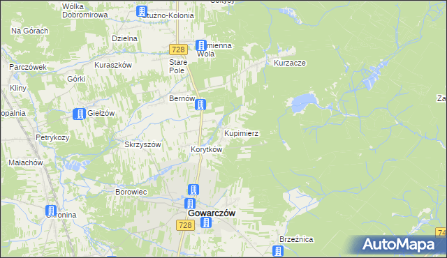 mapa Kupimierz, Kupimierz na mapie Targeo