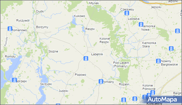 mapa Łabętnik, Łabętnik na mapie Targeo