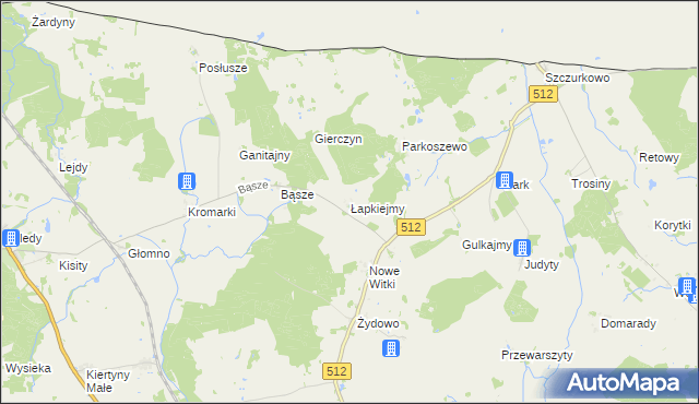 mapa Łapkiejmy, Łapkiejmy na mapie Targeo