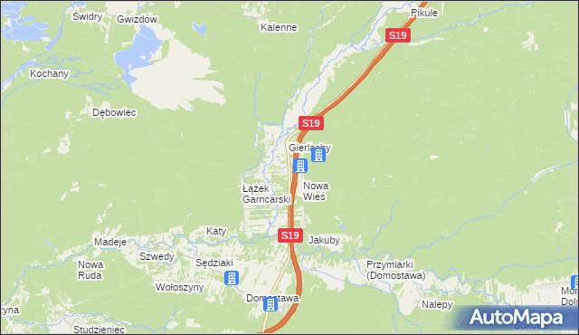 mapa Łążek Ordynacki, Łążek Ordynacki na mapie Targeo