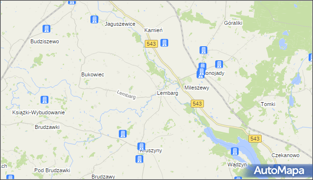 mapa Lembarg, Lembarg na mapie Targeo