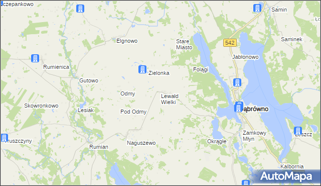 mapa Lewałd Wielki, Lewałd Wielki na mapie Targeo