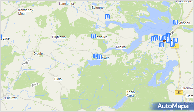 mapa Linówko, Linówko na mapie Targeo