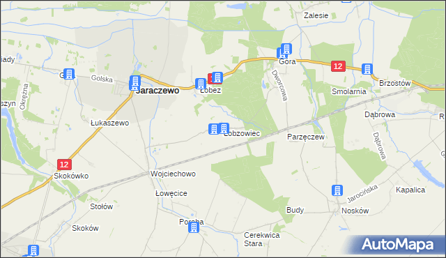 mapa Łobzowiec, Łobzowiec na mapie Targeo