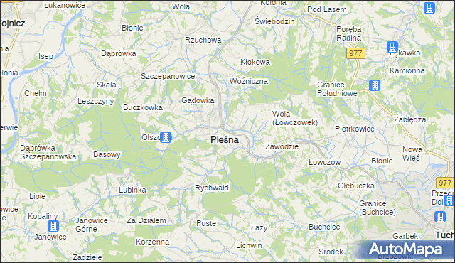 mapa Łowczówek, Łowczówek na mapie Targeo
