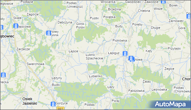 mapa Łubno-Opace, Łubno-Opace na mapie Targeo