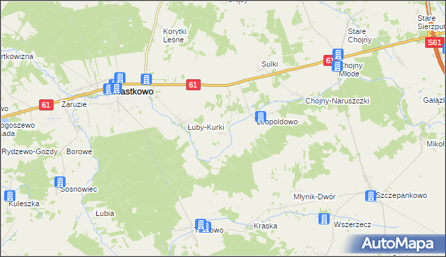mapa Łuby-Kiertany, Łuby-Kiertany na mapie Targeo