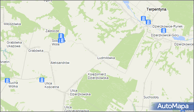 mapa Ludmiłówka, Ludmiłówka na mapie Targeo