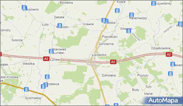 mapa Łukowisko, Łukowisko na mapie Targeo