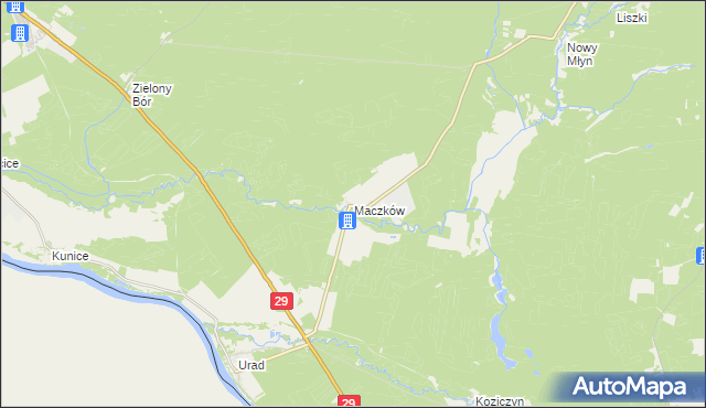 mapa Maczków, Maczków na mapie Targeo
