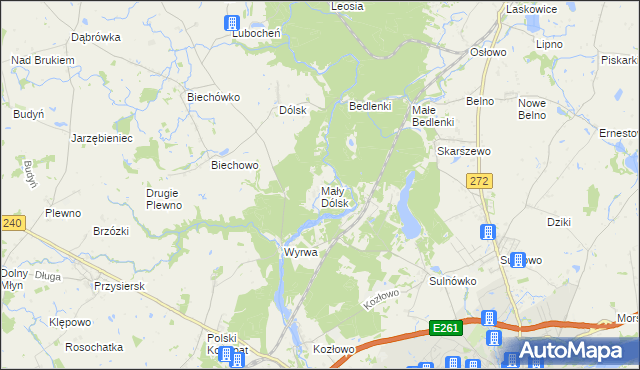 mapa Mały Dólsk, Mały Dólsk na mapie Targeo