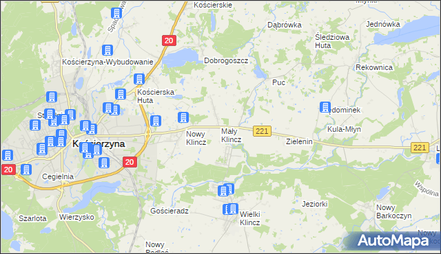 mapa Mały Klincz, Mały Klincz na mapie Targeo