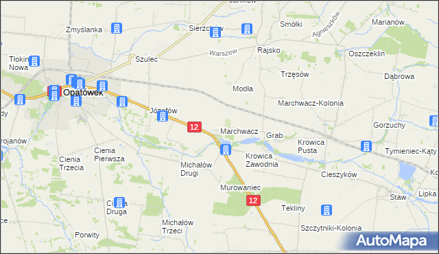 mapa Marchwacz, Marchwacz na mapie Targeo