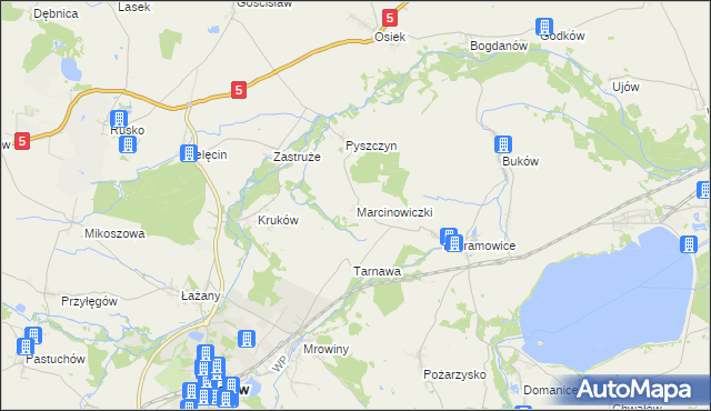 mapa Marcinowiczki, Marcinowiczki na mapie Targeo