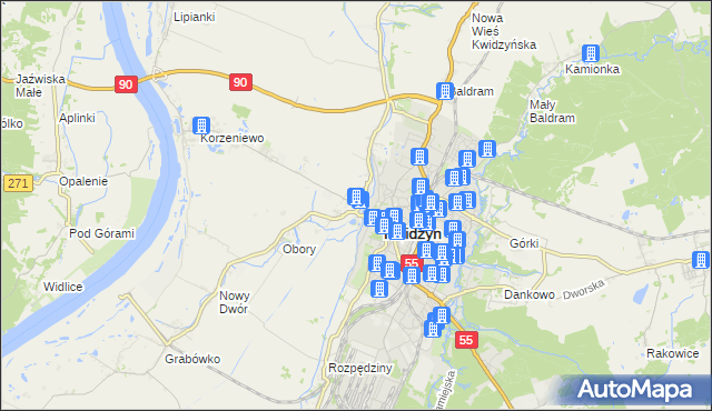 mapa Mareza, Mareza na mapie Targeo