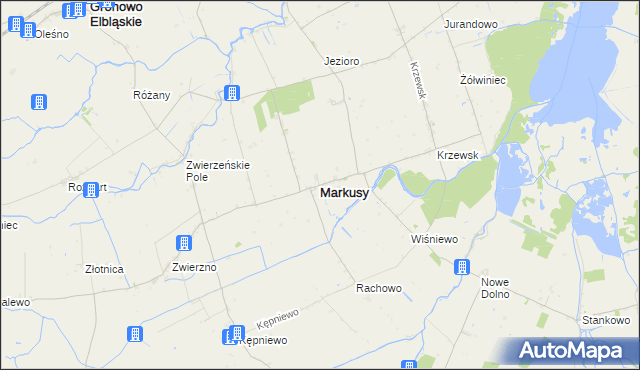 mapa Markusy, Markusy na mapie Targeo
