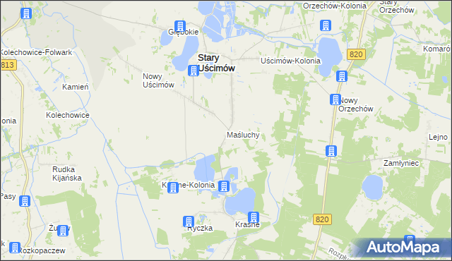 mapa Maśluchy, Maśluchy na mapie Targeo