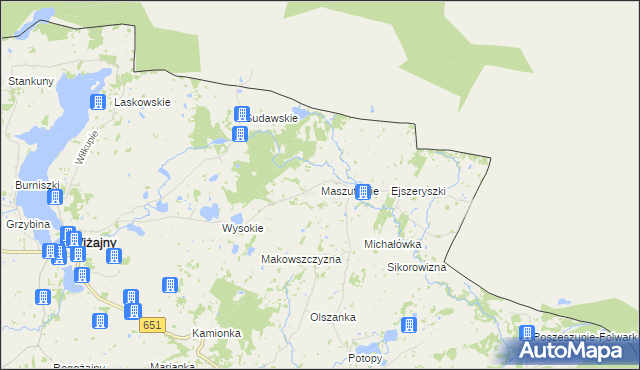 mapa Maszutkinie, Maszutkinie na mapie Targeo