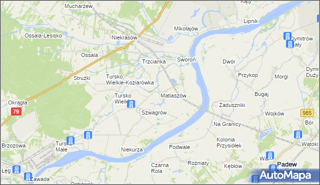 mapa Matiaszów, Matiaszów na mapie Targeo