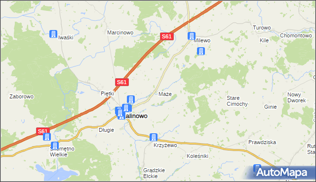 mapa Maże, Maże na mapie Targeo