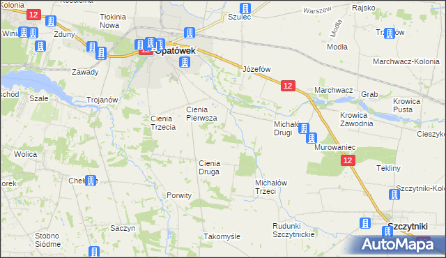 mapa Michałów Czwarty, Michałów Czwarty na mapie Targeo
