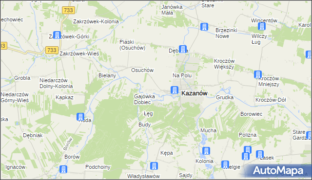 mapa Miechów-Kolonia, Miechów-Kolonia na mapie Targeo
