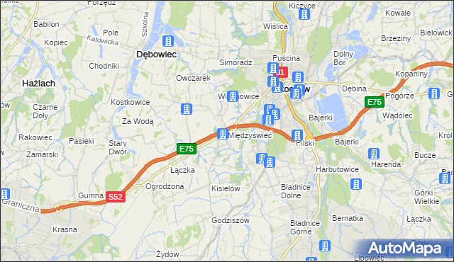 mapa Międzyświeć, Międzyświeć na mapie Targeo