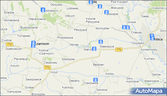 mapa Miernów, Miernów na mapie Targeo