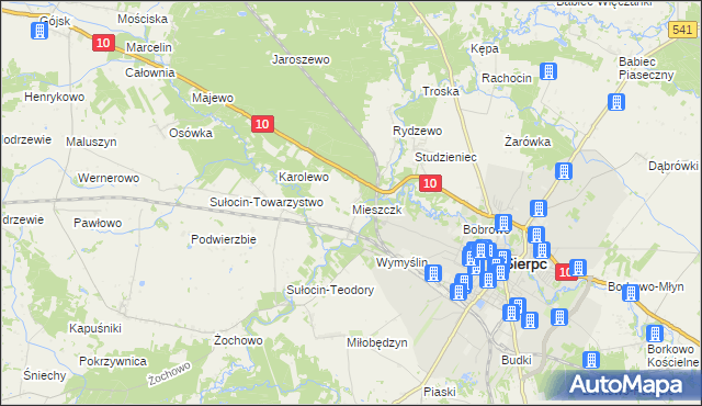 mapa Mieszczk, Mieszczk na mapie Targeo