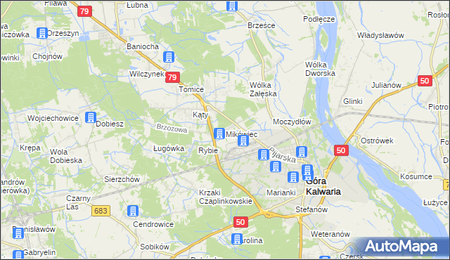 mapa Mikówiec, Mikówiec na mapie Targeo