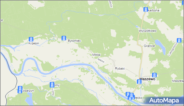 mapa Miłów, Miłów na mapie Targeo