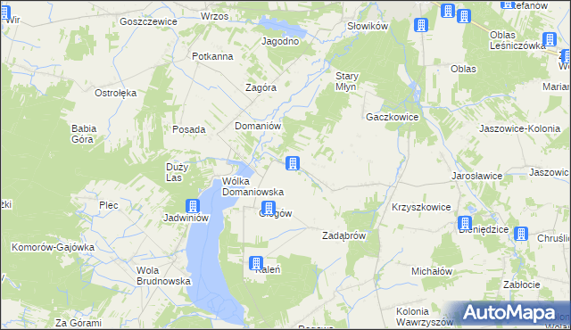 mapa Młódnice, Młódnice na mapie Targeo