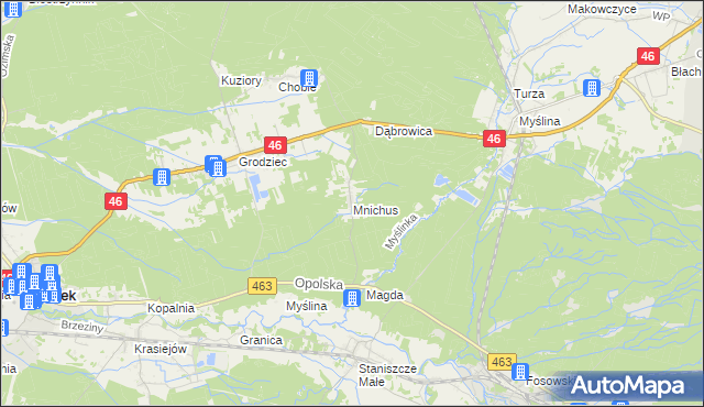 mapa Mnichus, Mnichus na mapie Targeo