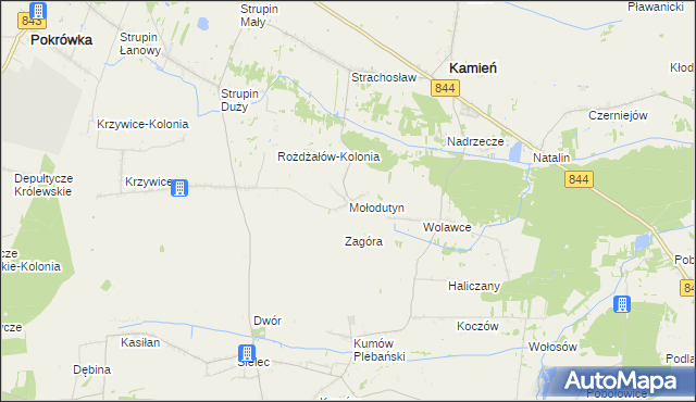 mapa Mołodutyn, Mołodutyn na mapie Targeo