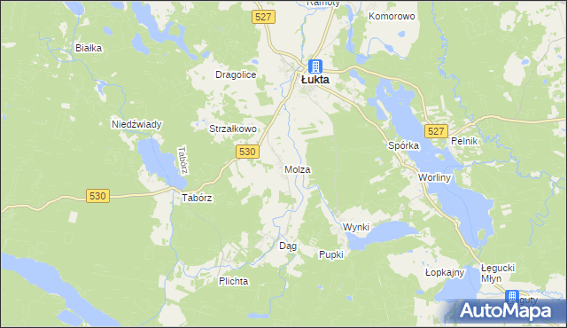 mapa Molza, Molza na mapie Targeo