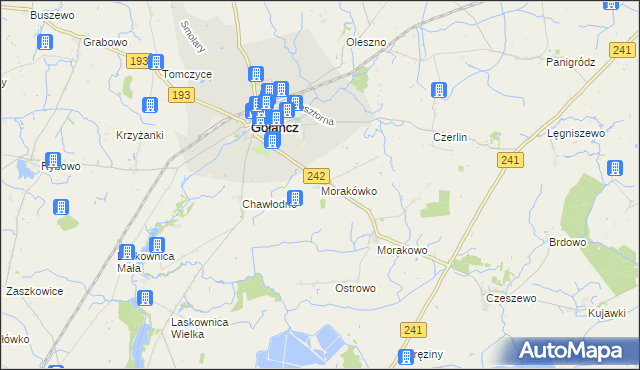 mapa Morakówko, Morakówko na mapie Targeo