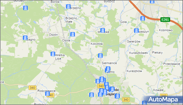 mapa Morzęcin Wielki, Morzęcin Wielki na mapie Targeo