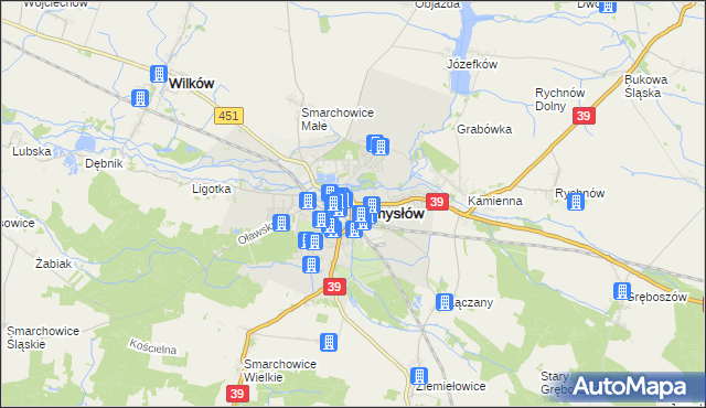 mapa Namysłów, Namysłów na mapie Targeo
