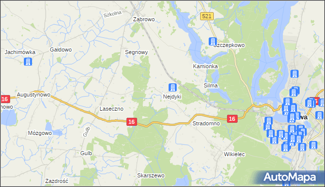 mapa Nejdyki, Nejdyki na mapie Targeo
