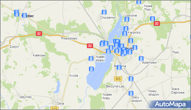 mapa Niałek Wielki, Niałek Wielki na mapie Targeo