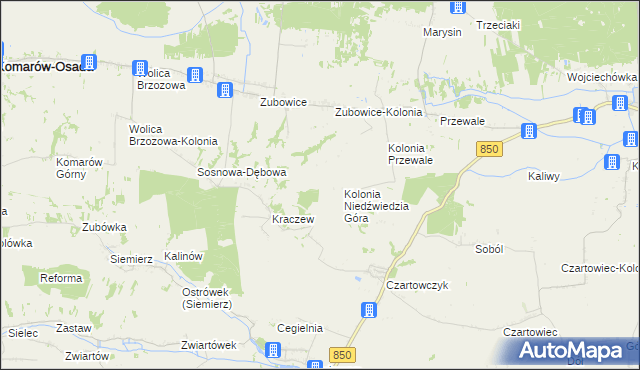 mapa Niedźwiedzia Góra, Niedźwiedzia Góra na mapie Targeo