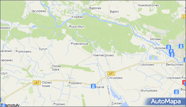 mapa Niemieczkowo, Niemieczkowo na mapie Targeo