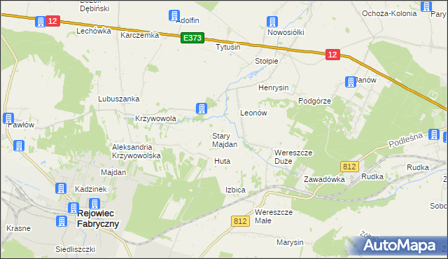 mapa Niemirów gmina Rejowiec, Niemirów gmina Rejowiec na mapie Targeo