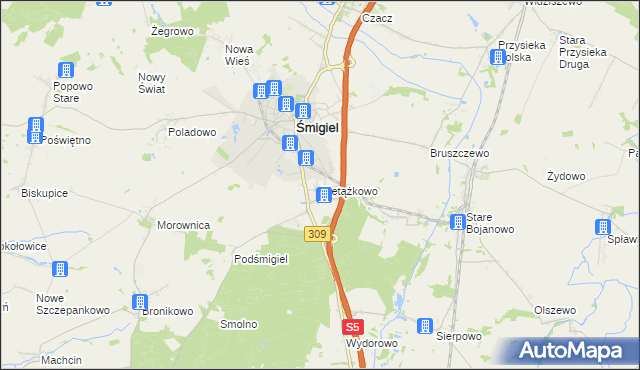 mapa Nietążkowo, Nietążkowo na mapie Targeo