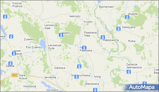 mapa Nowa Pawłówka, Nowa Pawłówka na mapie Targeo