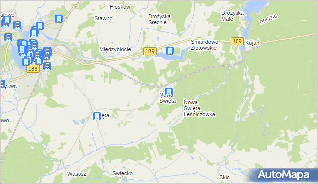 mapa Nowa Święta, Nowa Święta na mapie Targeo