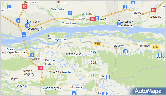 mapa Nowa Wieś-Śladów, Nowa Wieś-Śladów na mapie Targeo